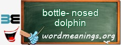 WordMeaning blackboard for bottle-nosed dolphin
